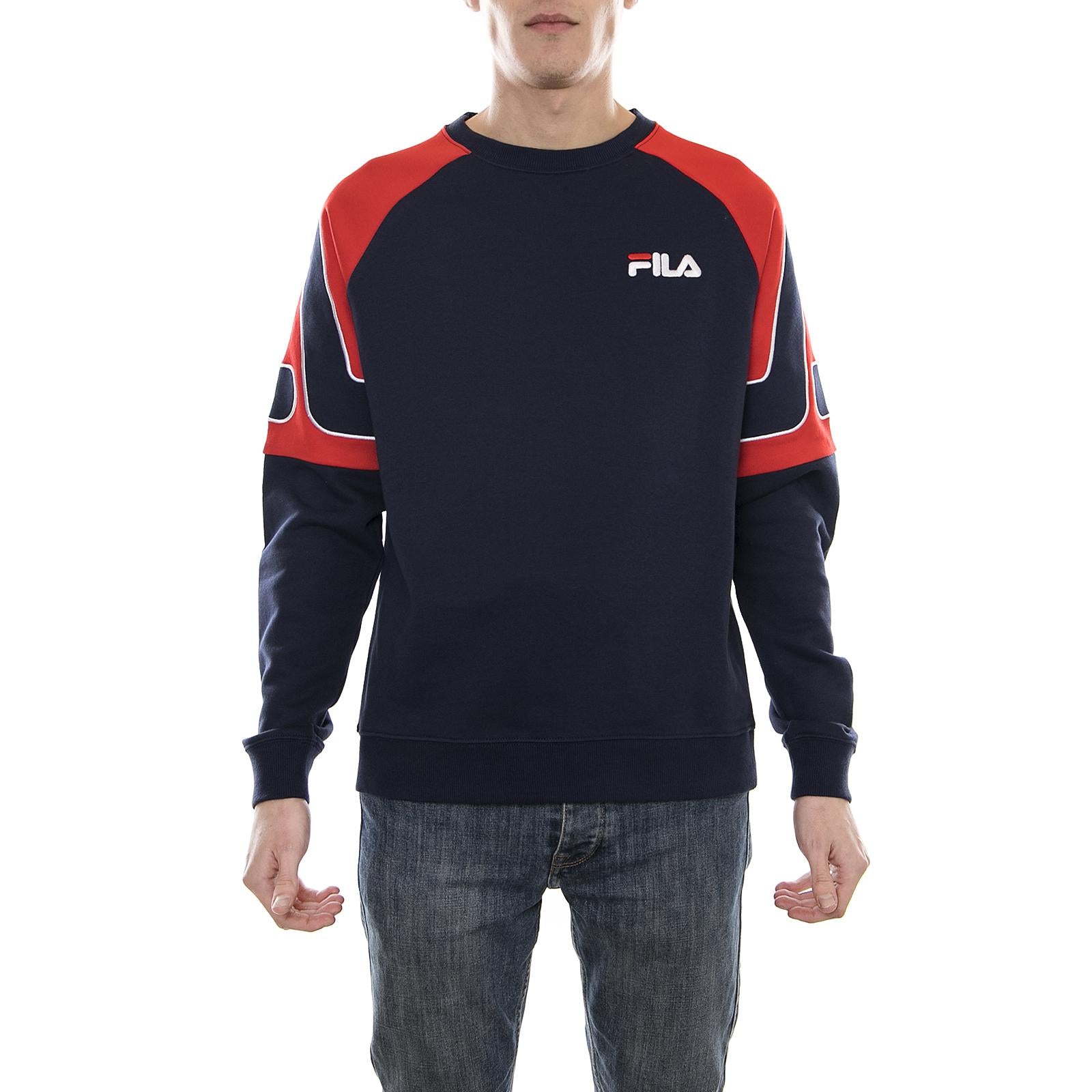 Aria Archive Raglan Sweat peacoat-red 684338-A93  FILA 