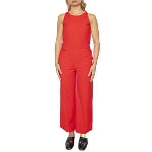 Fiery Red Adriana Jumpsuit - Tuta Donna Rossa WJS00110-RED  THINKING 