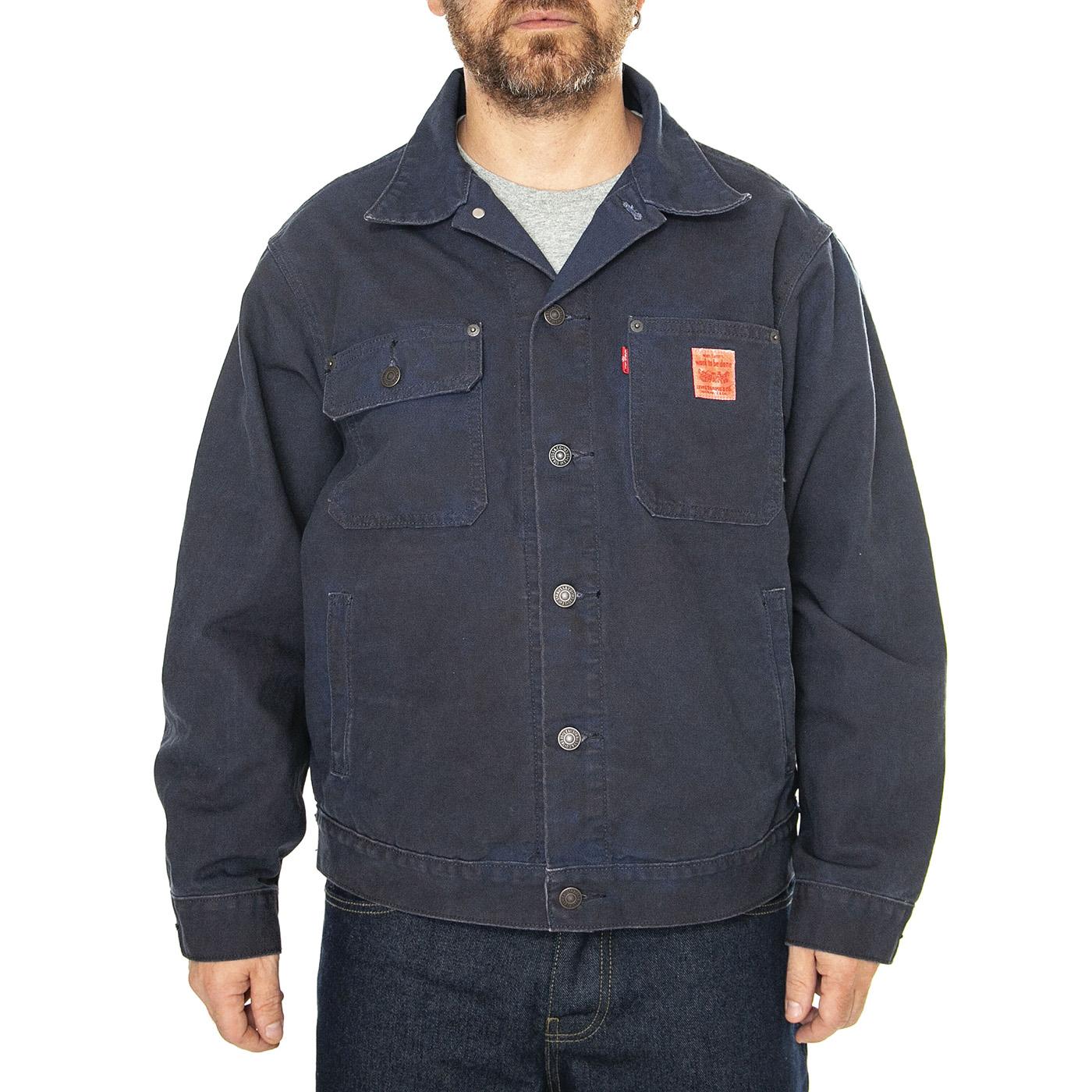 Sunrise Trucker Dress Blues Nebula Multi-Color - Giacca Uomo Denim Jeans Blu A4820-0015  LEVIS 