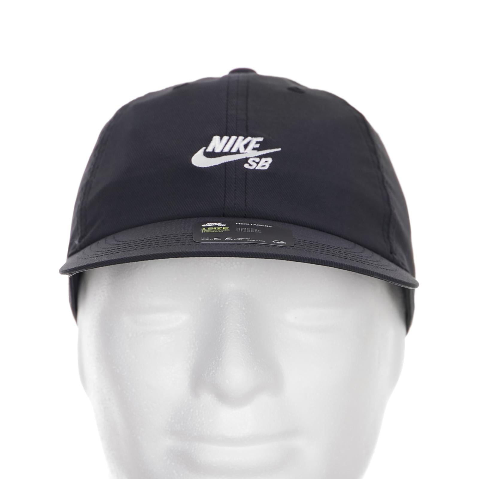 U NK H86 CAP FLAT BLACK WHITE 926686-010  NIKE 