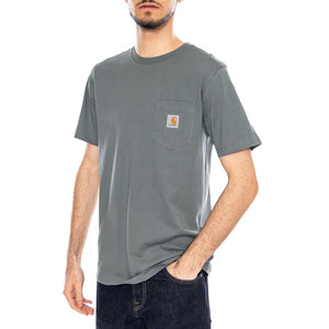 S/S Pocket T-Shirt Velvet Green - Maglietta Girocollo Uomo Verde I030434 3GDXX CARHARTT WIP 