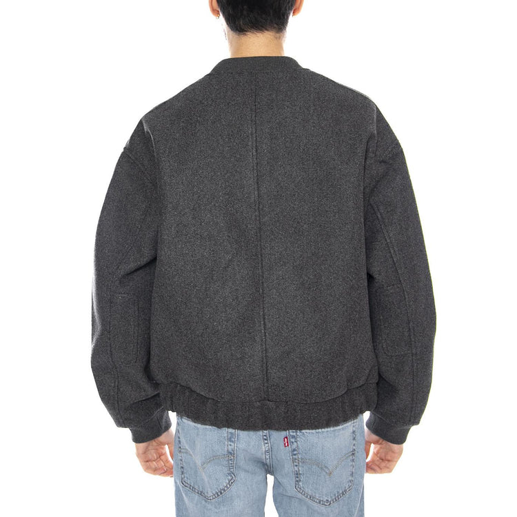 Worf Life Bomber Jacket OTW -- Giacca Uomo Dark Grey Melange Grigio 22034739-4799437 . ONLY & SONS 