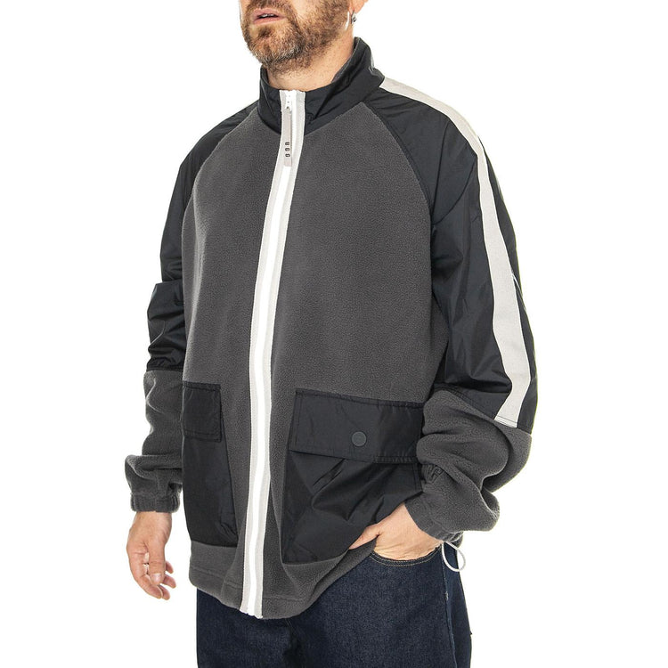 Max Ugg Fluff Sport Jacket Black/ Dark Ash - Giacca Uomo Nera UGC1154350-BKD  UGG 