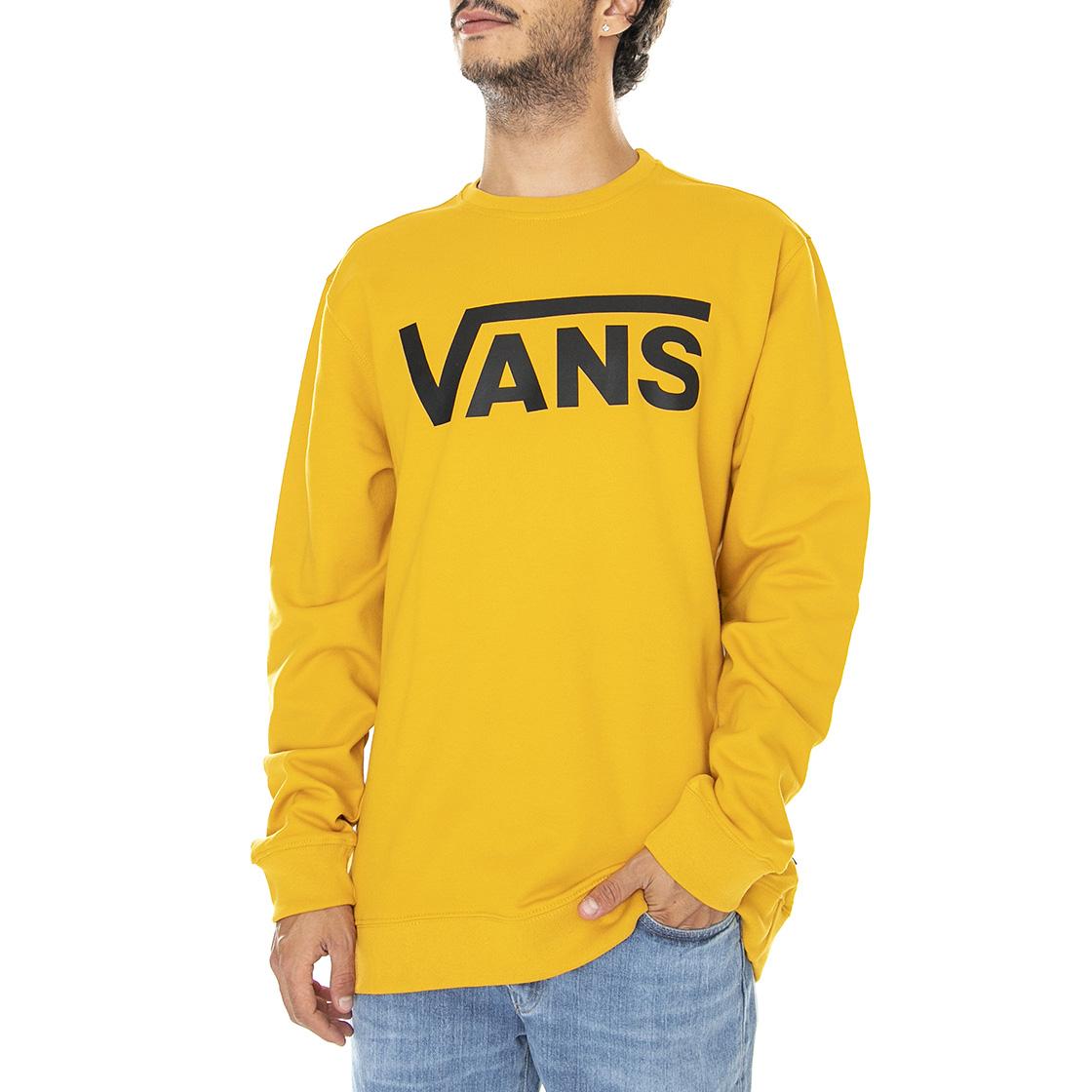 Mn Vans Classic Crew MYel - Felpa Girocollo Uomo Arancione VN0A456AF3X1  VANS 