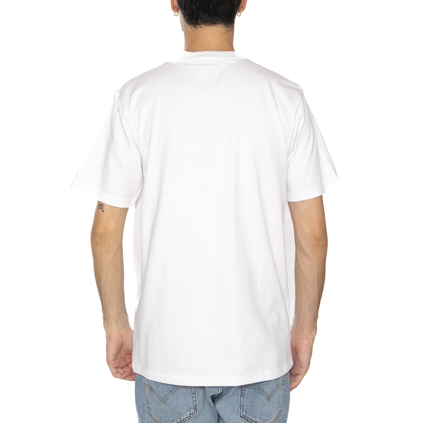 Carhartt WIP Script T-shirt White Black - Maglietta Girocollo Uomo Bianca / Nera I035700-43B5 . CARHARTT WIP 