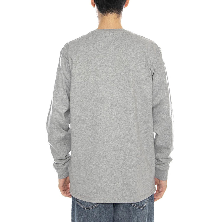 L/S Chase T-Shirt - Maglietta Maniche Lunghe Uomo Grigia I026392 00MXX CARHARTT WIP 
