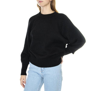 W´s Knit Vanda Black Alpaca Wool - Maglione Girocollo Donna Nero 330752-110  ELVINE 