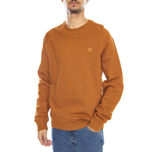 Exeter River Brushed Back Crew Sweatshirt - Felpa Girocollo Uomo Marrone TB0A2BN KC391 TIMBERLAND 