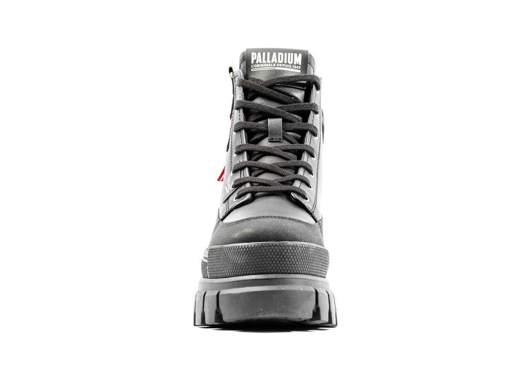 Revolt Boot Zip Lth Black / Black - Scarpe Stringate Profilo Alto Donna Nere PAS98859-001-M  PALLADIUM 