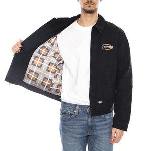 Thrasher x Dickies Jacket -- Giacca Uomo Nera DK0A88CEBLK1 . DICKIES 