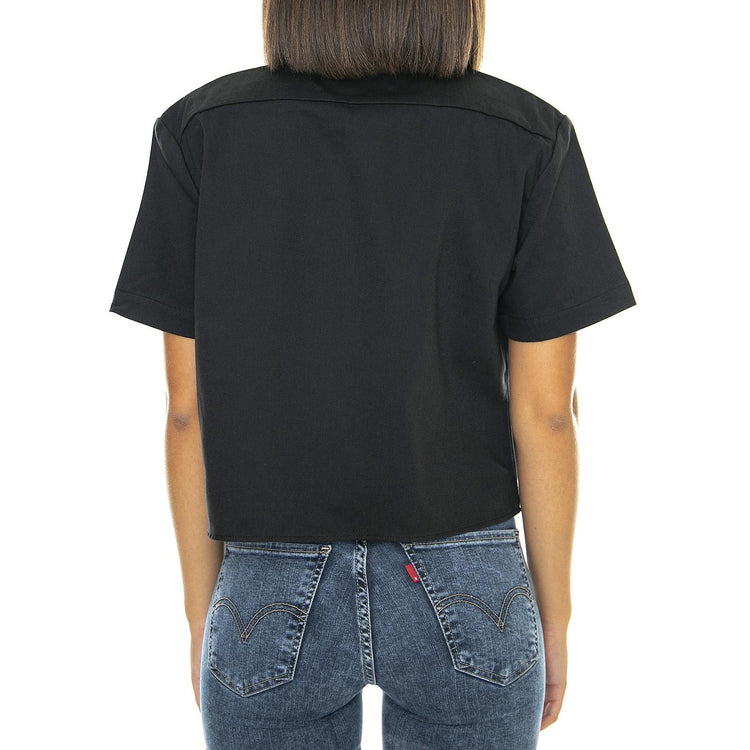 Silver Grove - Black - Camicia Mezze Maniche Donna Nera 05 300028-BK . DICKIES 