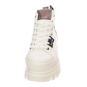 W' Revolt Hi TX Star White / Marshmallow - Scarpe Stringate Profilo alla Caviglia Donna Bianche PAS97242-127-M  PALLADIUM 