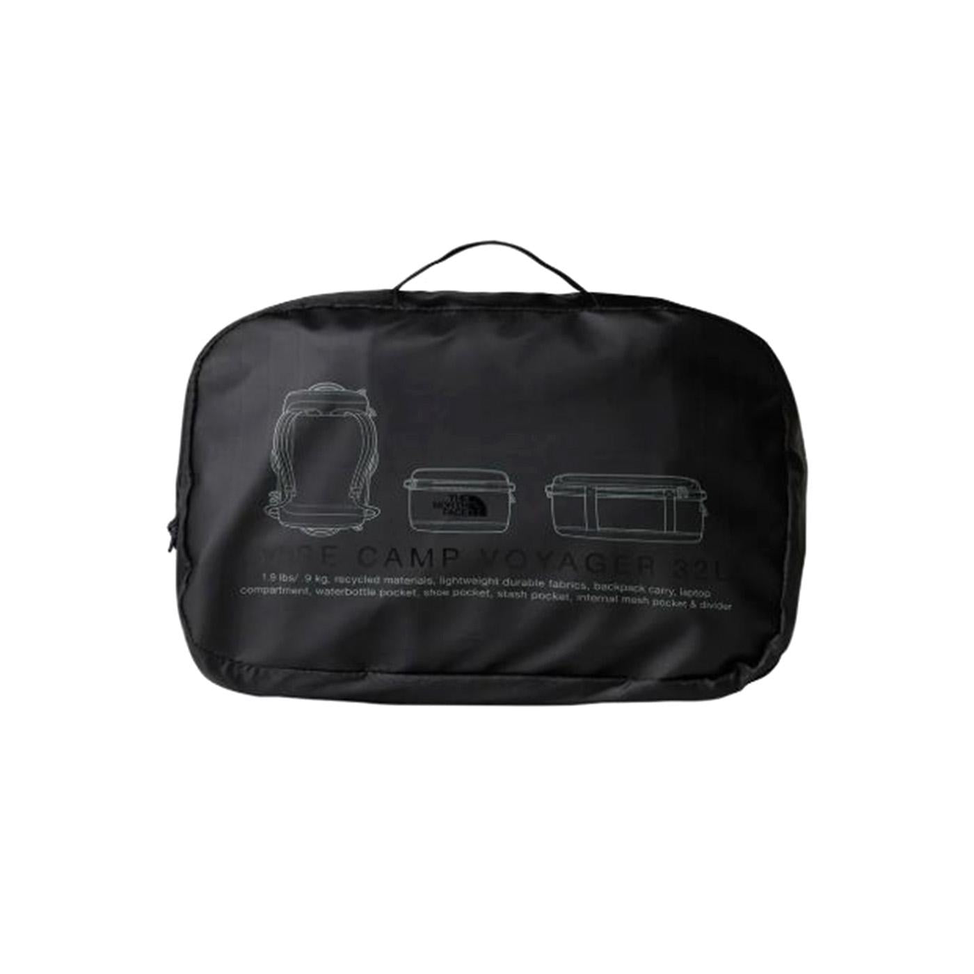 Base Camp Voyager Duffel 32l - Borsa da Viaggio Nera NF0A52RRKT01  THE NORTH FACE 