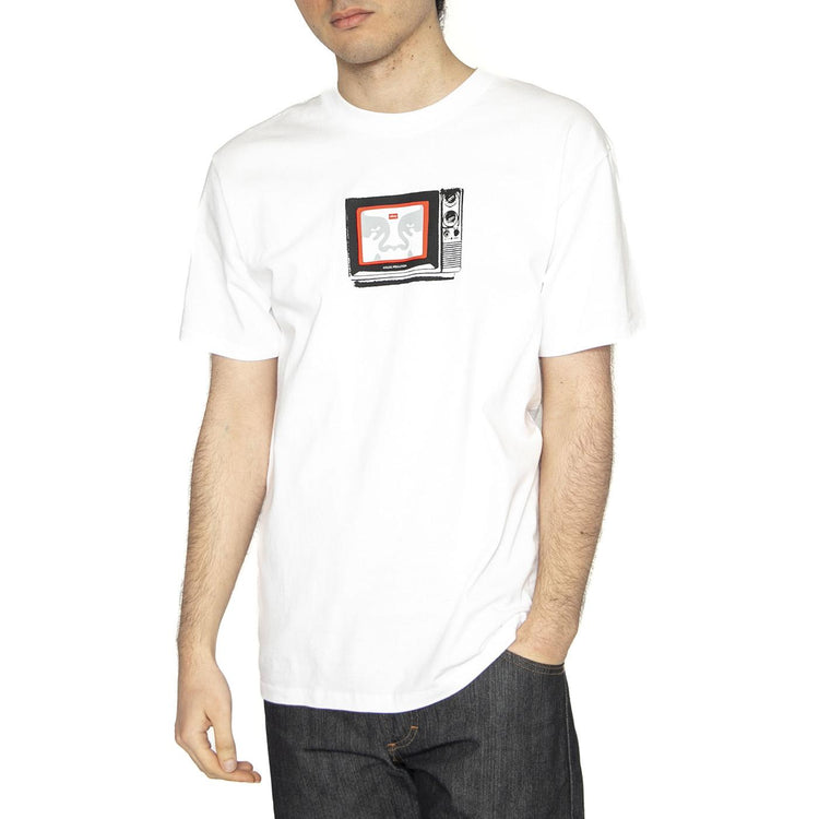 Obey TV Tee - Maglietta Girocollo Uomo Bianca 165263940-WHT  OBEY 