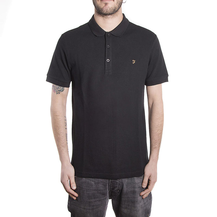 Blaney Polo - Black - Polo Uomo Nera F4KS5050-1  FARAH 