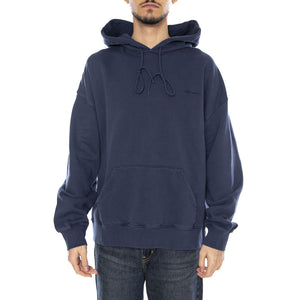 Hooded Benton Sweat -- Felpa Uomo Jupiter con Cappuccio Blue I034589.VQGD . CARHARTT WIP 