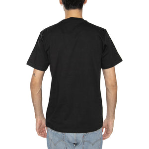 S/S SCRIPT T-SHIRT BLACK / WHITE - Maglietta Girocollo Uomo Nera I035700 0D2XX CARHARTT WIP 