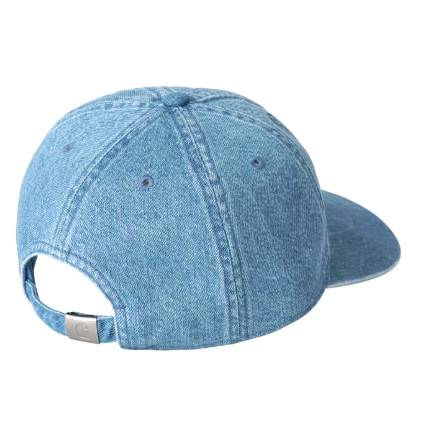 Lucas Cap - Cappellino con Visiera Denim Jeans Blu I036364 0135 CARHARTT WIP 