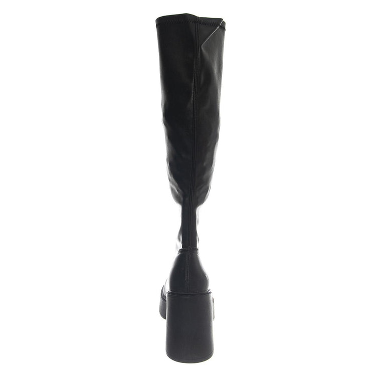 GOODBYE BLACK DRESS STRETCH PU - Stivali Alti Donna Neri WSSGOODBYE-BLK . WINDSOR SMITH 