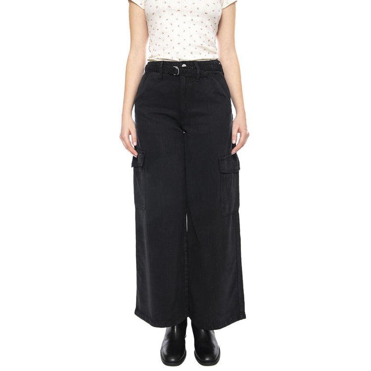 Baggy Dad Cargo - Drapey Caviar GD Black - Pantaloni Cargo Donna Neri 003IN 0003 LEVIS 