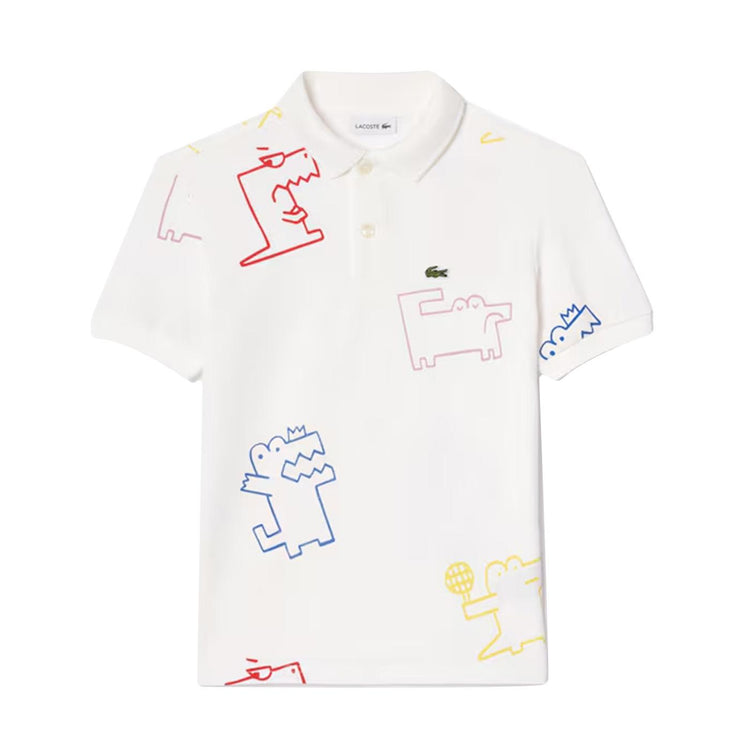 Maglietta M/C 2CQ White Polo Shirt - Polo Bambini Bianca PJ7657-2CQ  LACOSTE 