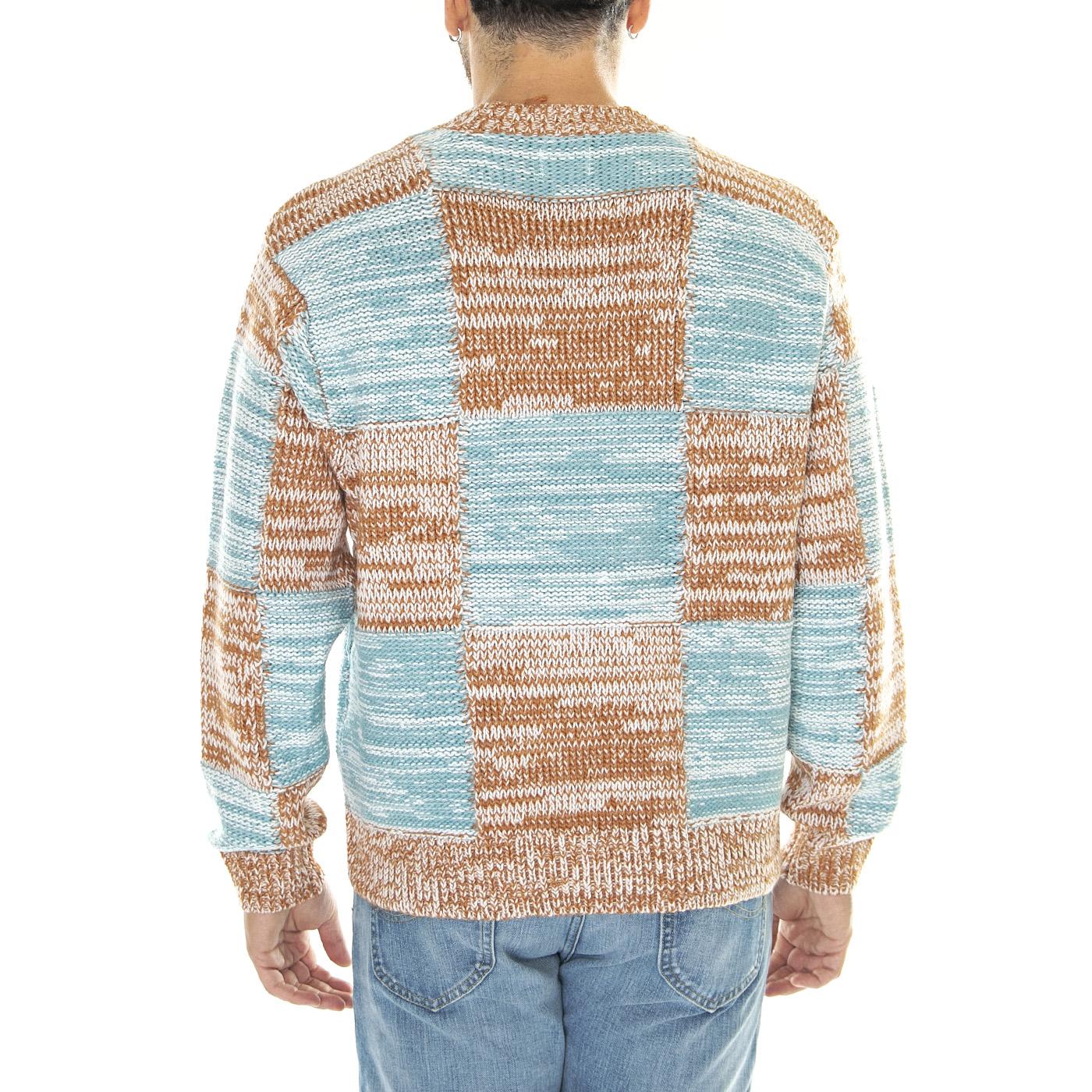 Dominic Sweater Catechu Wood Multi - Maglione Girocollo Uomo Multicolore 151000076-CTU  OBEY 