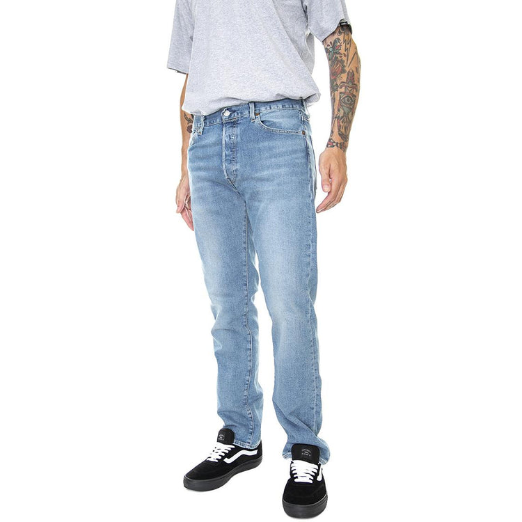 501 Levis Original Z1540 Light Indigo - Pantaloni Denim Jeans Uomo Blu 00501-3340 . LEVIS 