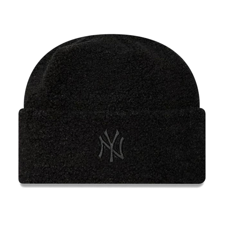 Berretto New York Yankees Borg Donna Black - Cappellino a Cuffia Beige 60580757  NEW ERA 