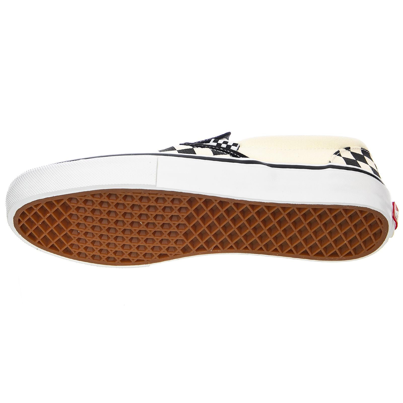 Mens Skate Slip-On Black / Off White Checkerboard Shoes VN0A5FCAAUH1  VANS 