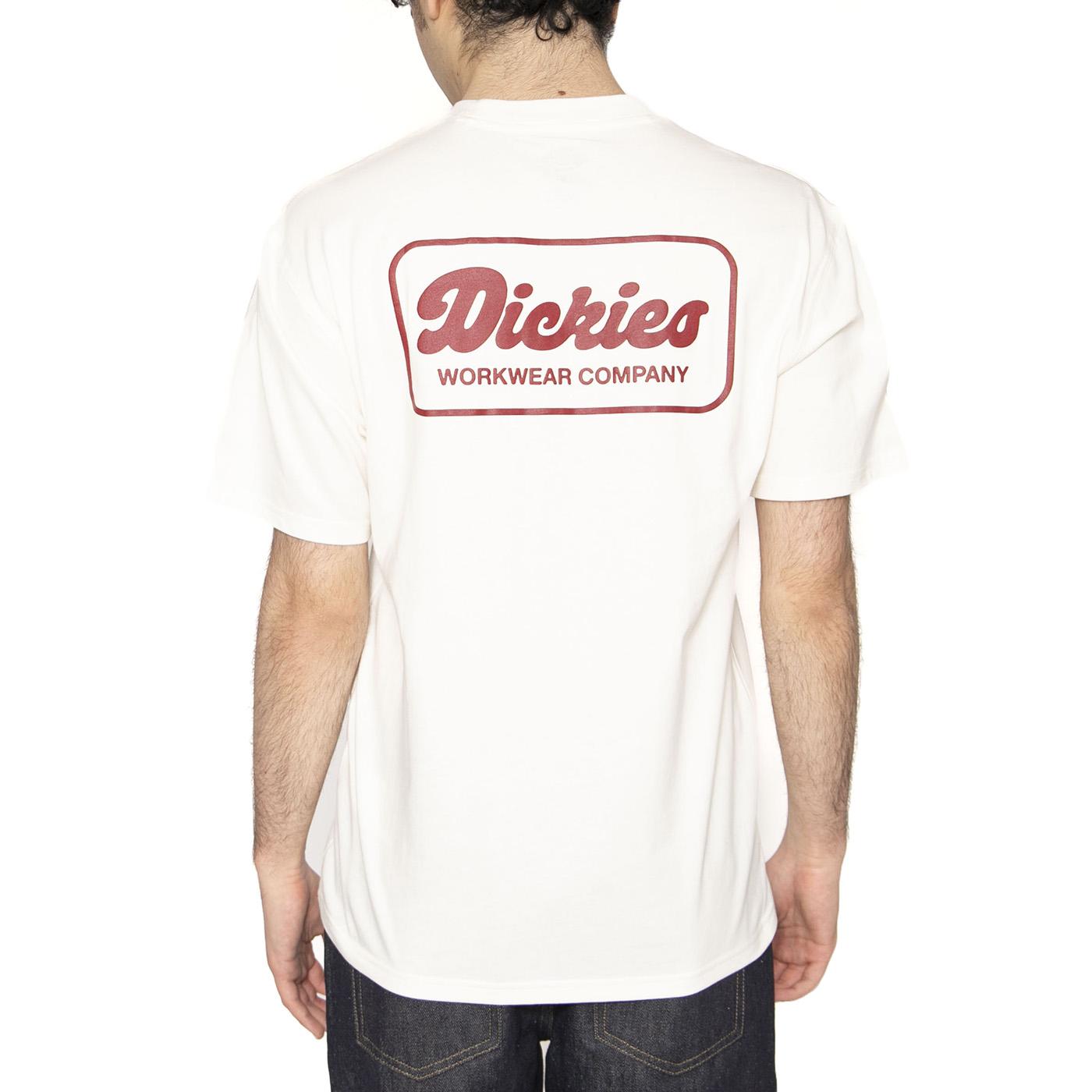 Lewistown SS Tee Egret - Maglietta Girocollo Uomo Bianca DK0A4Z8ZC481  DICKIES 