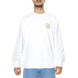 Medley State Sweat White S I030089-02XX  CARHARTT WIP 