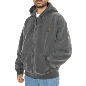 Hooded Vista Jacket Graphite garment dyed - Giacca con Cappuccio e Zip Uomo Grigia I029524.87GD  CARHARTT WIP 