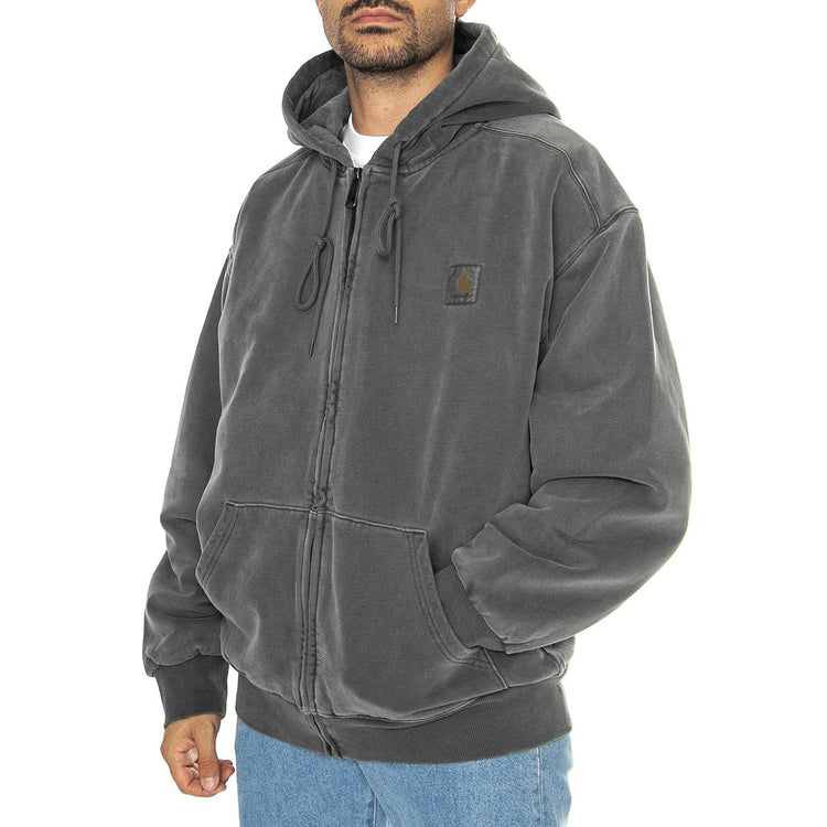 Hooded Vista Jacket Graphite garment dyed - Giacca con Cappuccio e Zip Uomo Grigia I029524.87GD  CARHARTT WIP 