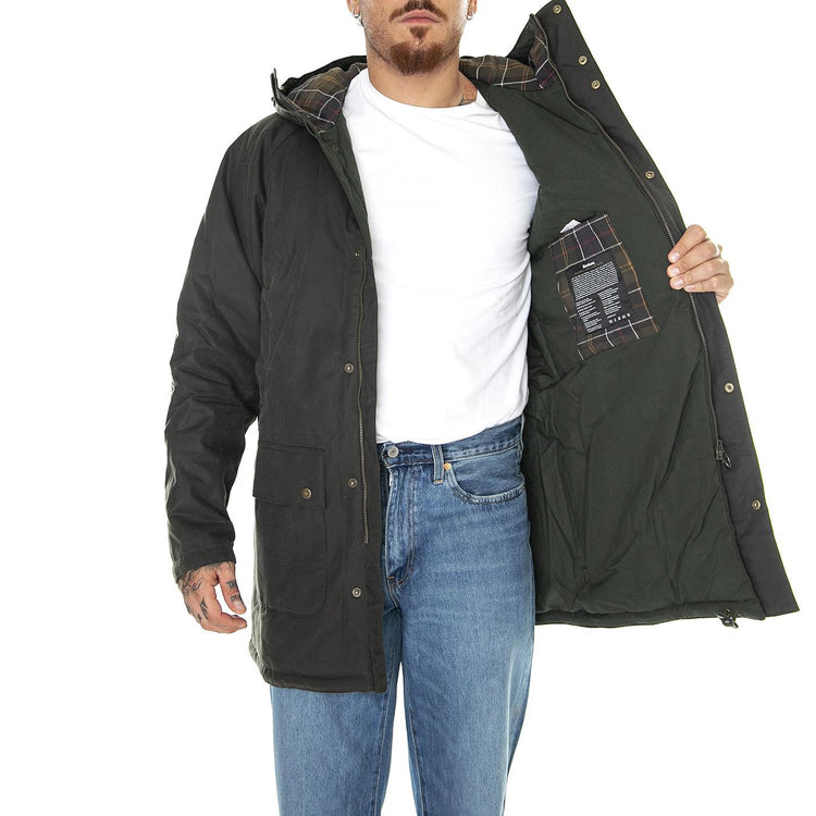 M' Wax Park Fern Jacket - Giacca Invernale Uomo Verde MWX2208-OL53-FW23  BARBOUR 
