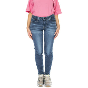 712 Slim Welt Pocket Blue Wave Mid Med Indigo Worn In - Pantaloni Denim Jeans Donna Blu A6199-0003  LEVIS 