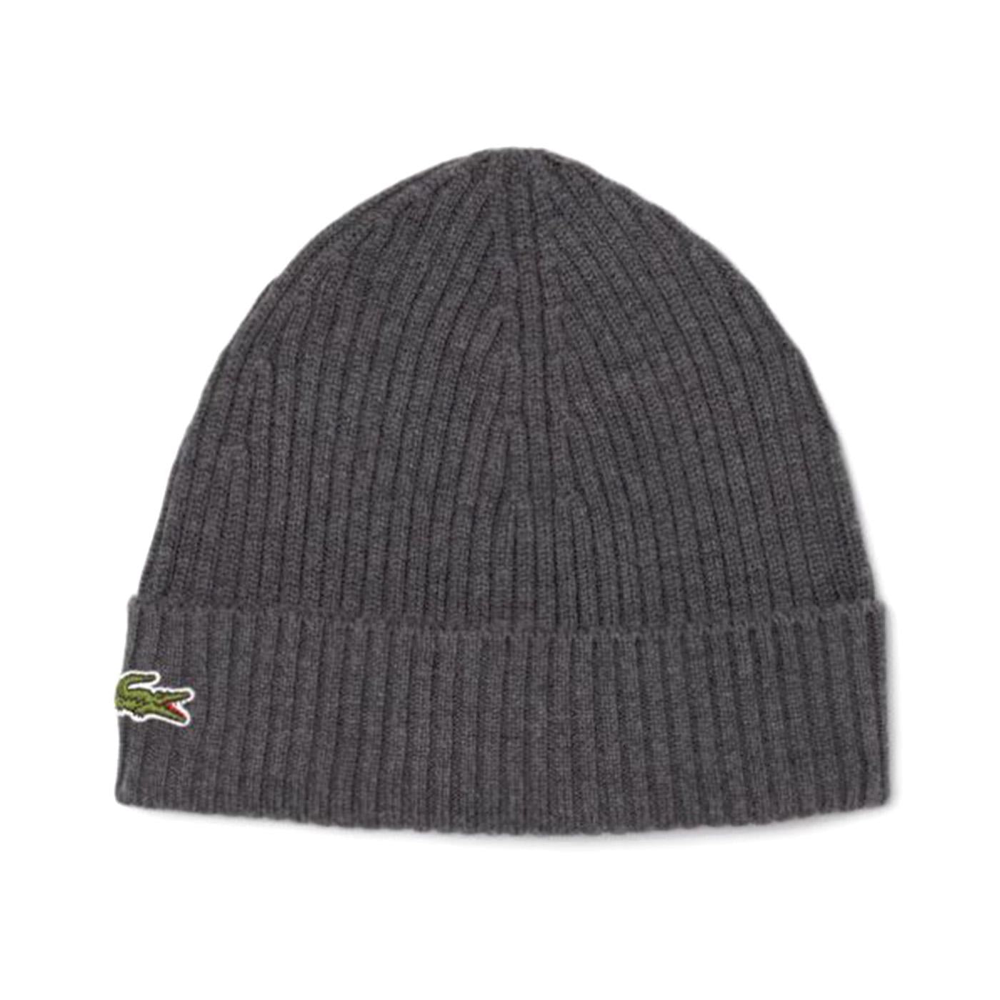 Berretto 050 Beanie Hat Grey - Berretto a Maglia Grigio RB0001-050  LACOSTE 