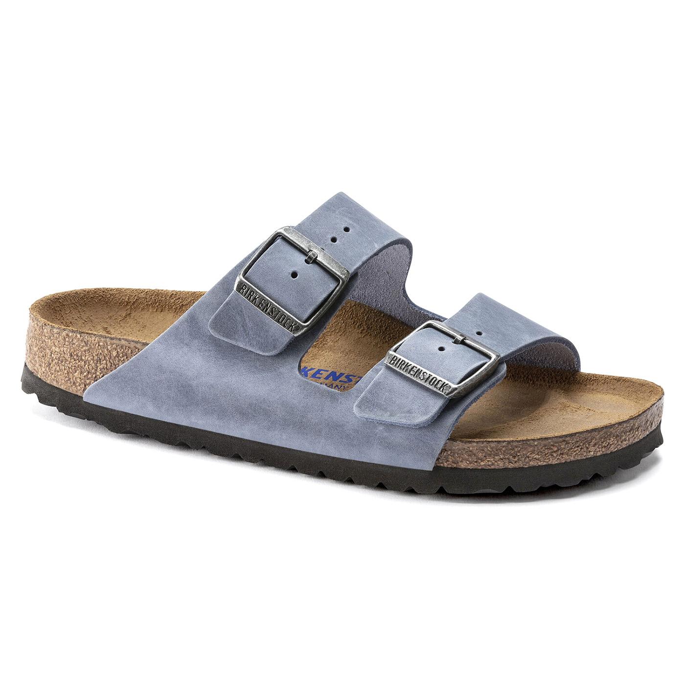 Arizona BS Dusty Blue Leather Sandals - Sandali Donna Blu 1022509  BIRKENSTOCK 