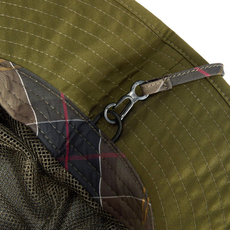 Longhall Bucket Hat Dark Olive - Cappello Verde MHA0939 OL91 BARBOUR 