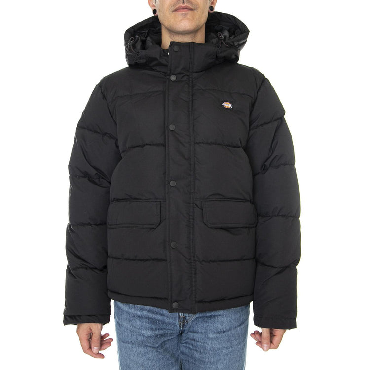 Glacier View Puffer Black - Giacca Invernale con Cappuccio Uomo Nera DK0A4Y3WBLK1  DICKIES 