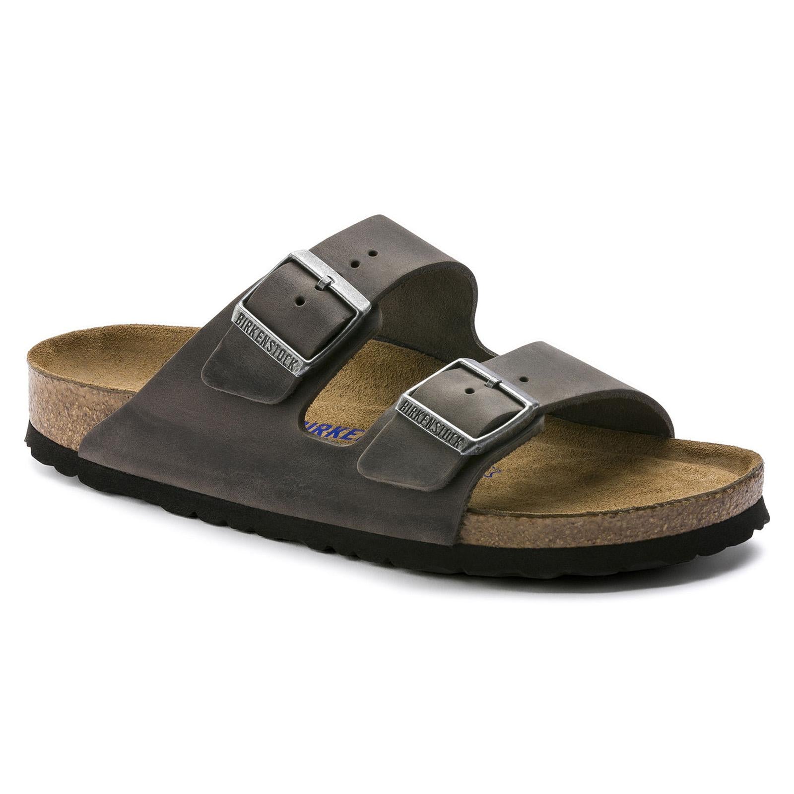 Arizona Soft Footbed - Iron - Calzata Stretta - Sandali Uomo / Donna Marroni 1013645  BIRKENSTOCK 