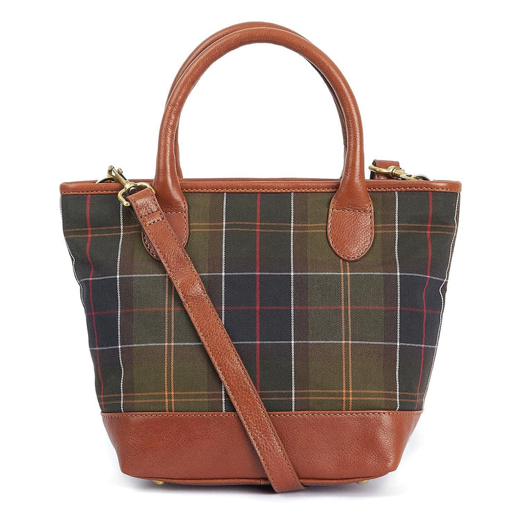 Katrine Tartan Leather Tote Bag - Borsa Tartan Multicolore 292396_1  BARBOUR 