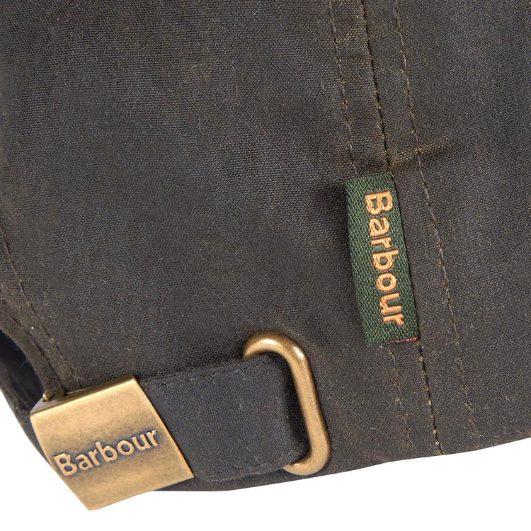 Wax Sports Cap Olive - Cappellino con Visiera Marrone FW22-MHA0005-OL71 . BARBOUR 