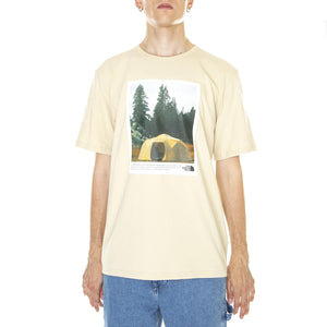 M' S/S Ringer Tee Gravel - Maglietta Girocollo Uomo Beige NF0A811B3X41  THE NORTH FACE 