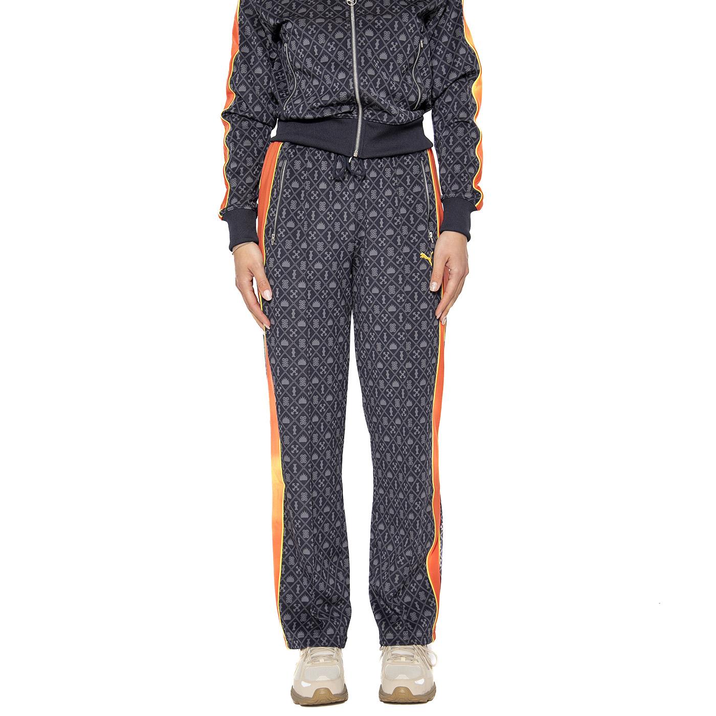 Road To Unit AOP Straight Track Pants Dark Op New Navy - Pantaloni Donna Multicolore 629794-16  PUMA 