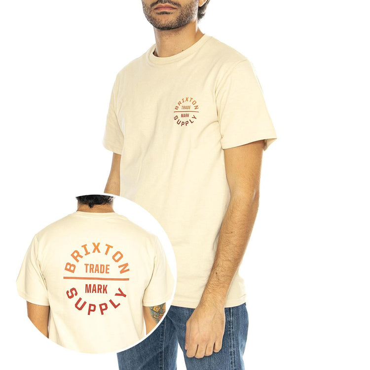 Oath V SS STT Cream / Paradise Gradient - Maglietta Girocollo Uomo Beige 16410-CRMPG  BRIXTON 