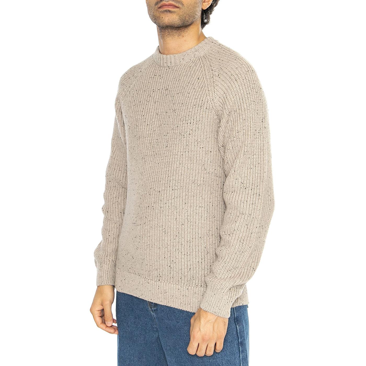 Litus Reg 5 Naps Crew Knit Silver Lining - Maglione Girocollo Uomo Beige 22031001-4607409  ONLY & SONS 