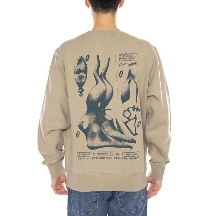 Dokuta Desire Sweat Seneca Rock Green -- Felpa Girocollo Uomo I035811. 3FA.67 EDWIN 