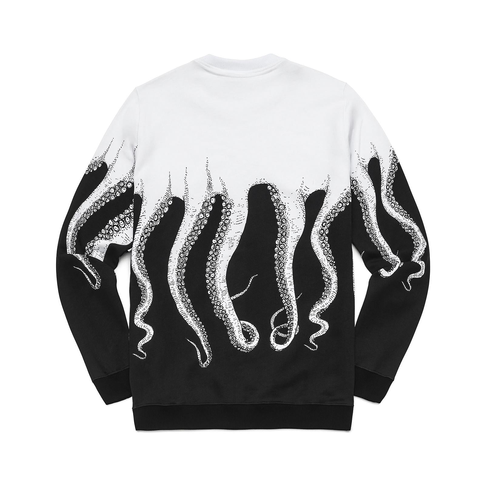 BLACK OCTOPUS Screen Printed WHITE 113299_4  OCTOPUS 