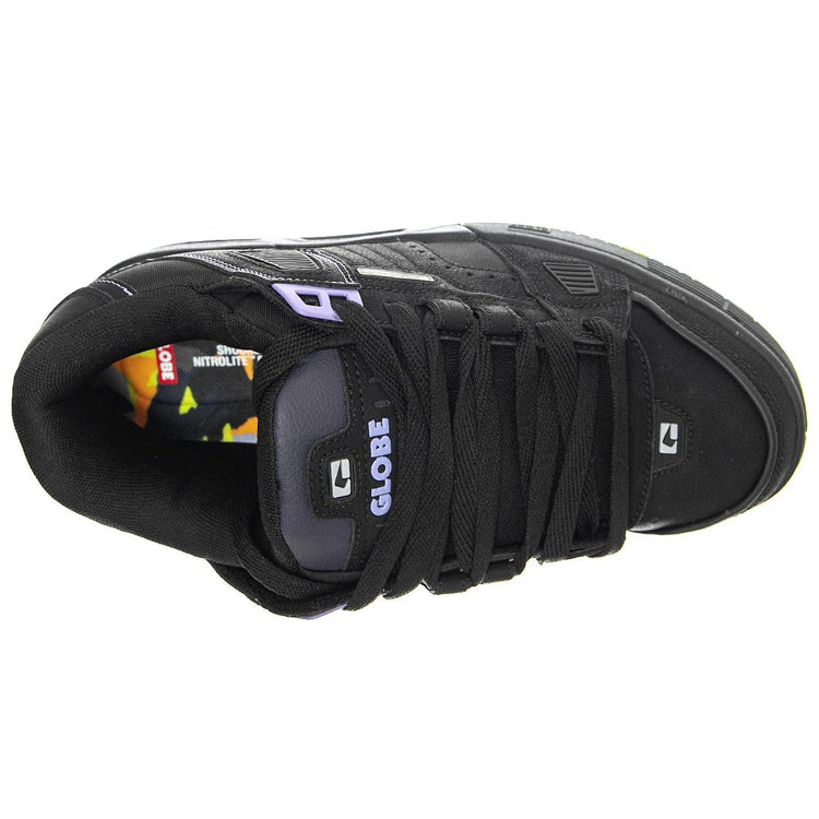 Sabre Black / Lilac / Mosaic - Scarpe Stringate Profilo Basso Uomo Nere GBSABR-20572  GLOBE 