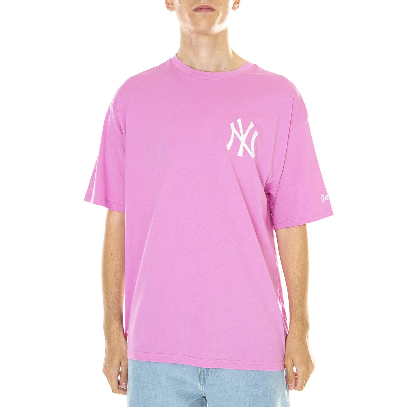 M' League Essential Tee Pink NY Yankees Wrowhi - Maglietta Girocollo Uomo Rosa 60357030  NEW ERA 